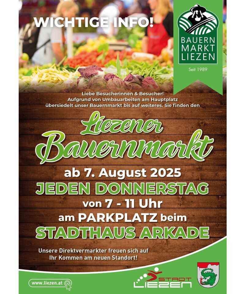 Bauernmarkt Flyer Vorderseite